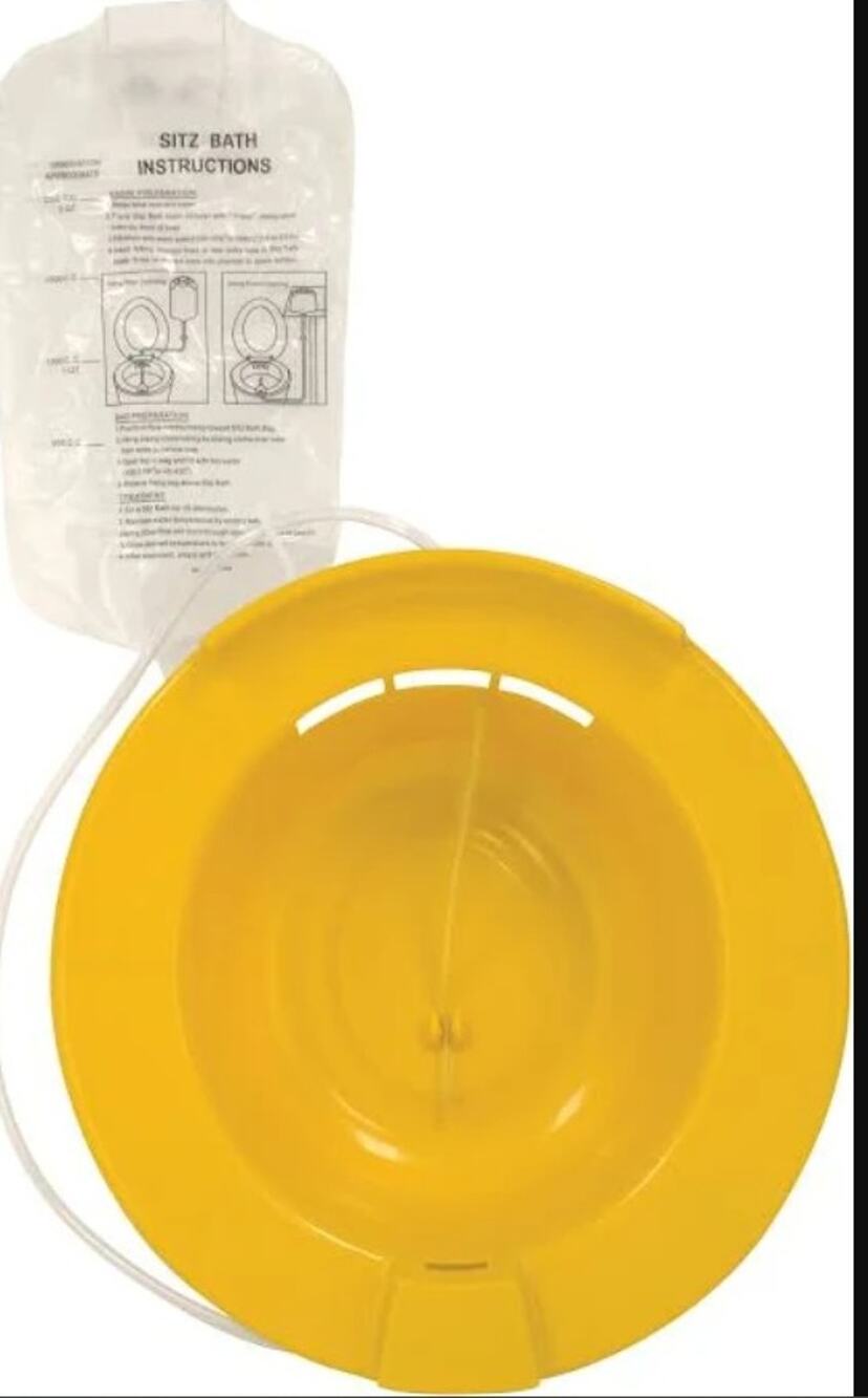 New Sitz bath yellow toilet seat postpartum